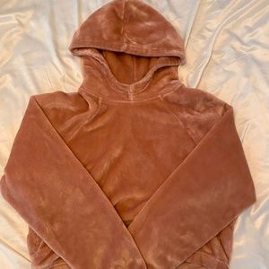 Pink fluffy sweatshirt from Hollister